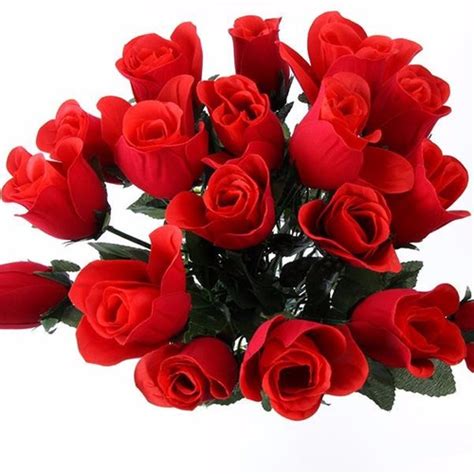 Flores com mensagens, taboão da serra. Ramos C/ Flores Rosas Rojas Artificiales(27 Flores Ramo ...