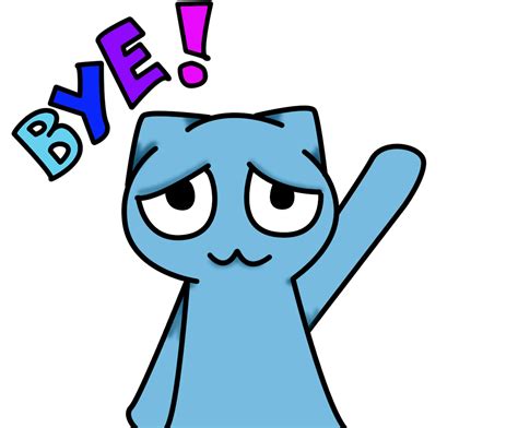 Cartoon Waving Goodbye Animated Gif