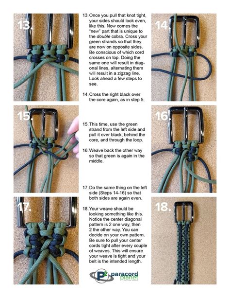 Also known as solid braid. Belt Page 4 | Paracord belt, Cobra weave, Paracord braids