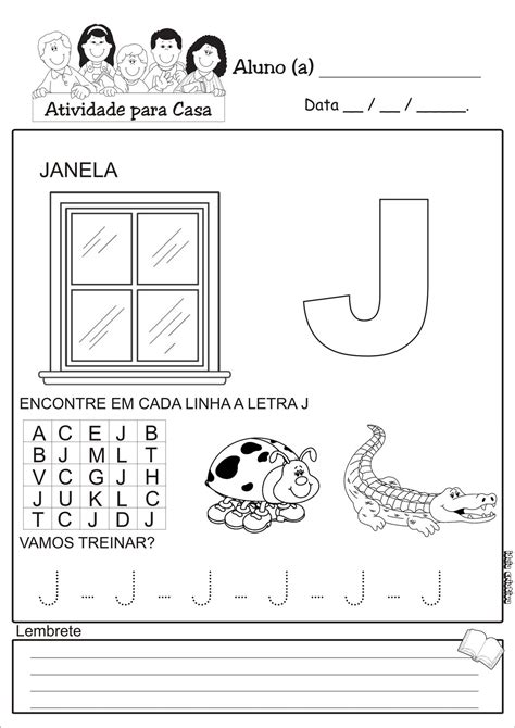 Atividades Com A Letra J Educação Infantil