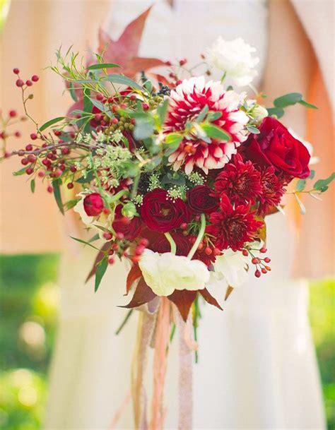 Robe de mariée rouge et blanche. Bouquet de mariée rouge et blanc - 20 beaux bouquets de ...
