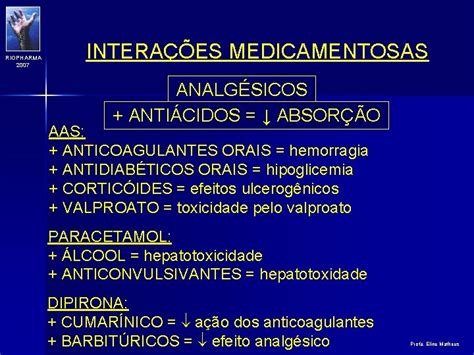 5 CONGRESSO DE CINCIAS FARMACUTICAS RIOPHARMA INTERAES MEDICAMENTOSAS