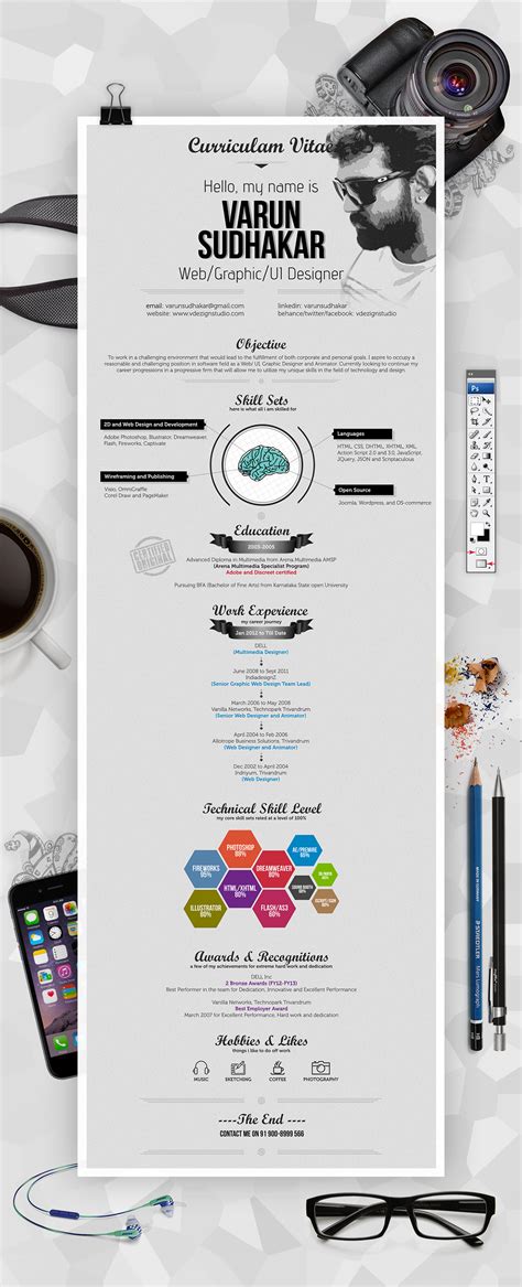 Creative Infographic Resume On Behance