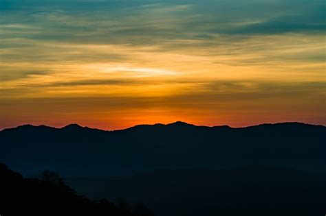 Premium Photo Landscape Mountain With Sunset In Nan Thailand