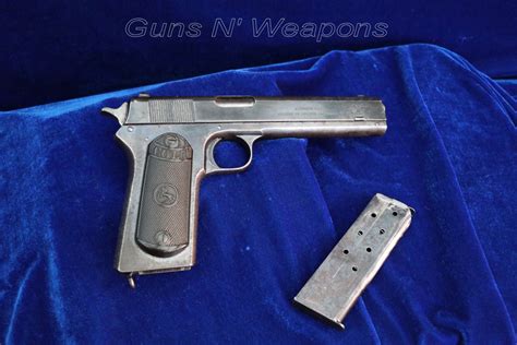 Colt 1902 Military Model 38 Calibre Rimless Semi Automatic Pistol