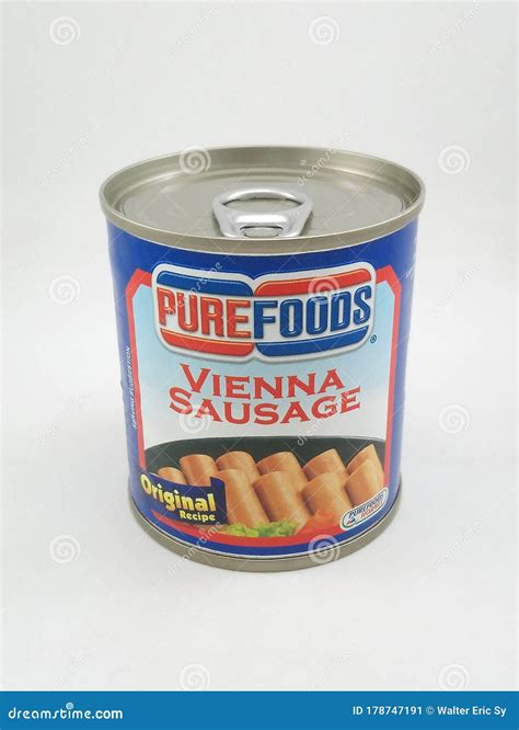 Purefoods Vienna Sausage Can In Manila Philippines Editorial Photo