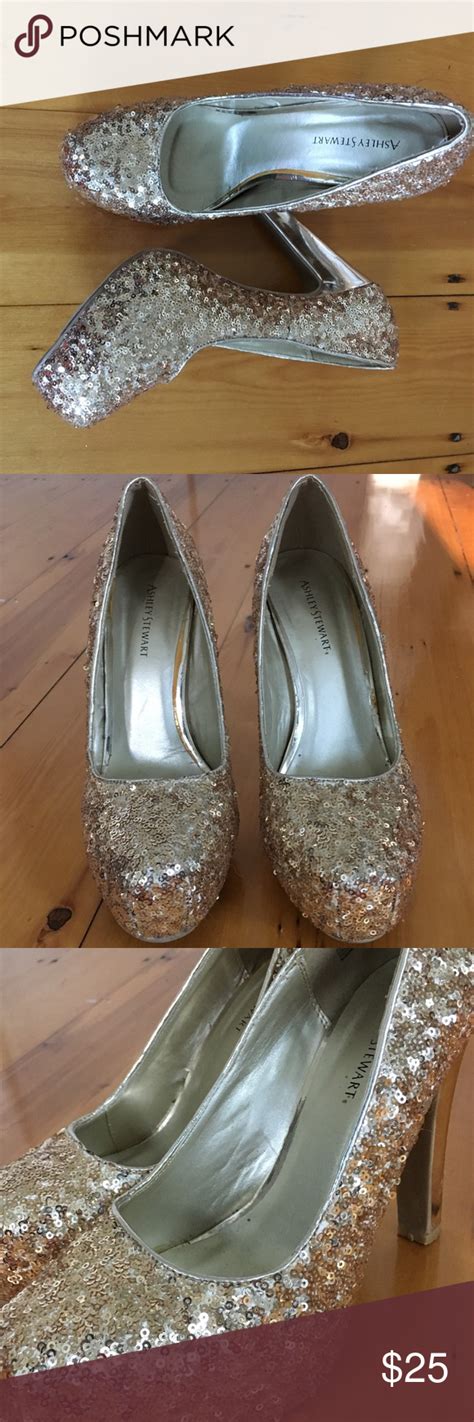 The heels also need to actually be worn, not just in the shot. Ashley Stewart Sparkly Platform High Heel 9W | Ashley ...