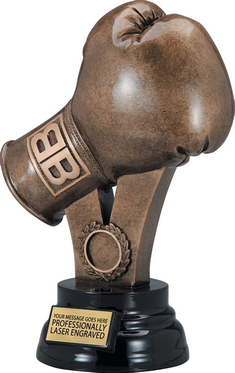 Boxing Glove Resin Trophy 11 Inch Trophy Depot