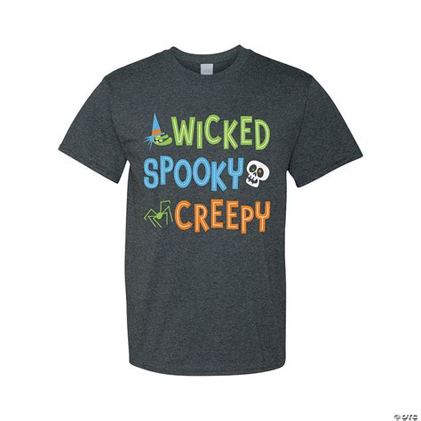 Wicked Spooky Creepy Adults T Shirt Oriental Trading