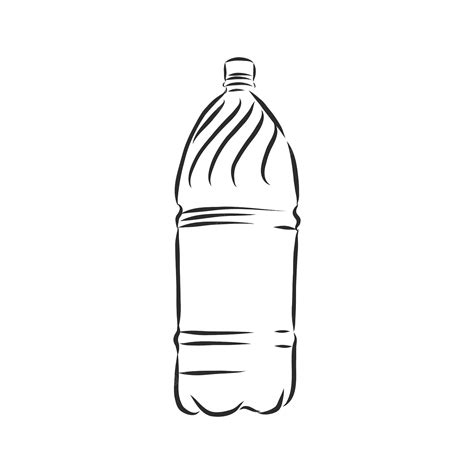 Premium Vector Vector Single Sketch Plastic Bottle Of Water Plastic