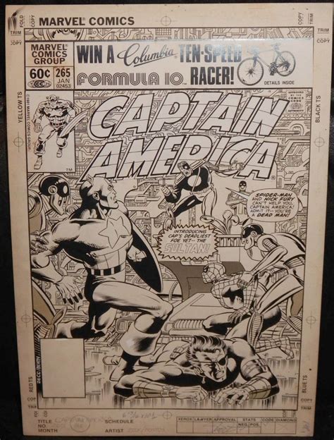 Captain America Featuring Spiderman And Nick Fury By Mike Zeck And