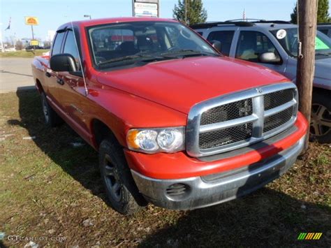 2005 Flame Red Dodge Ram 1500 St Quad Cab 4x4 61966556 Photo 4