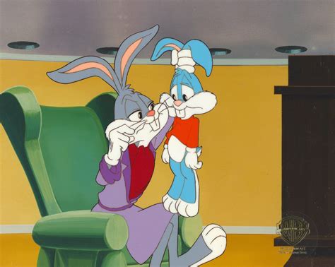 Tiny Toons Original Production Cel Bugs Bunny And Buster Bunny