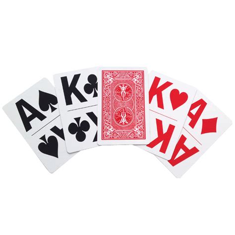 Our main formatting page has info regarding print file type, formatting, and uploading. Bicycle Large Print Playing Cards - Standard Size Poker Cards