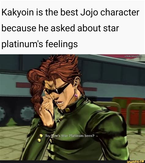Kakyoin Is The Best Jojo Character Because He Asked About Star Platinum