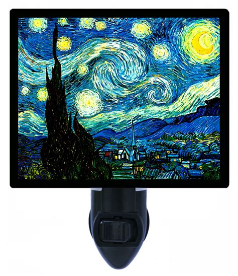 Van Gogh Decorative Photo Night Light Plus One Extra Free Switchable