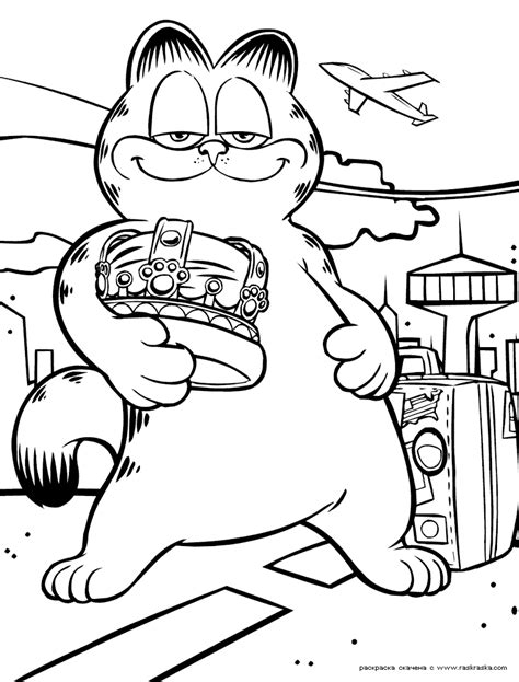 Garfield Printable Coloring Pages Coloring Home