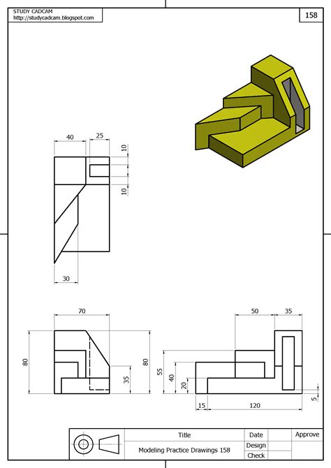 It's a type of axonometric drawing in which the same scale is used. Pin on 3D Modeling Practice