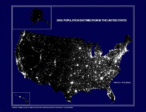 Gis3015 Map Blog Us Census Dot Distribution Map Of 2000 Population