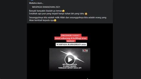 Kalau berdasarkan penanggalan di atas, maka puasa ramadhan akan dimulai tanggal 13 april 2021. Ancaman Hujan Meteor ke Bumi di Bulan Ramadhan 2021 ...