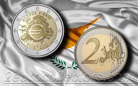 Cyprus 2€ 2012 10 Years Of The Euro 2 Euro Collector