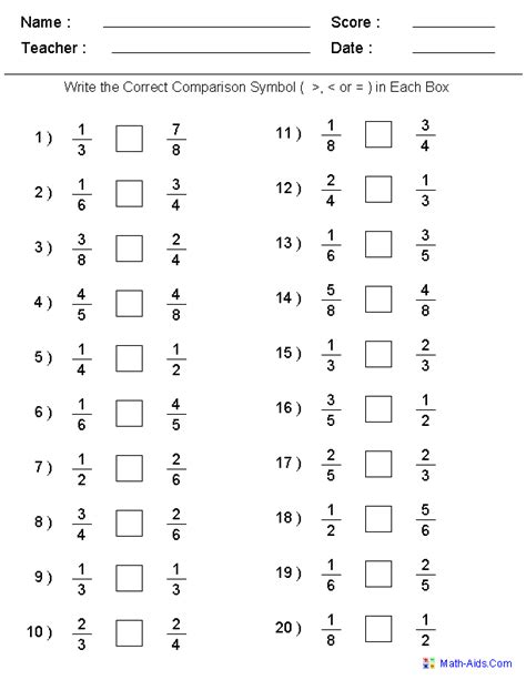Https://favs.pics/worksheet/comparing Fractions 4th Grade Worksheet