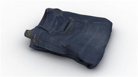 Folded Jeans 3d Model Cgtrader