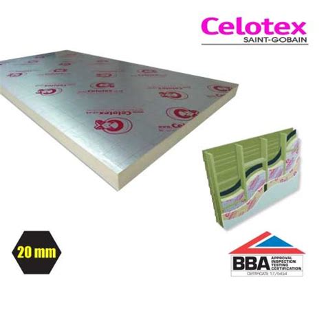 20mm celotex tb4000 pir insulation board