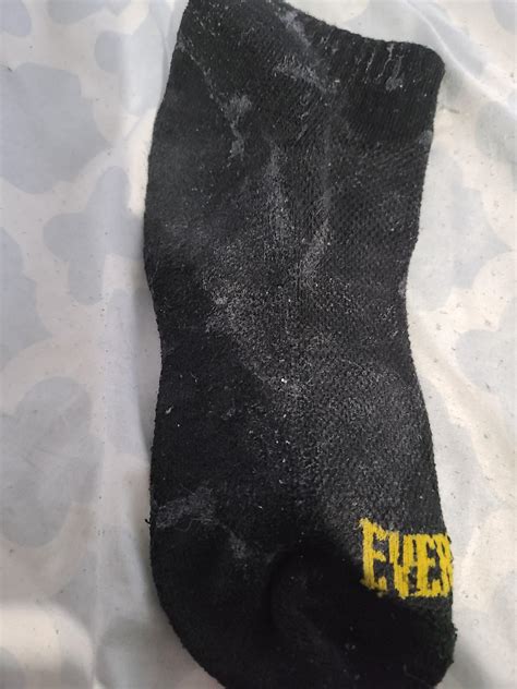 18 cum sock that i ve been using for a week r cumstained