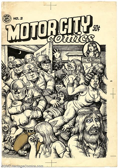 Robert Crumb Original Cover Art For Motor City Comics 2 Rip Off