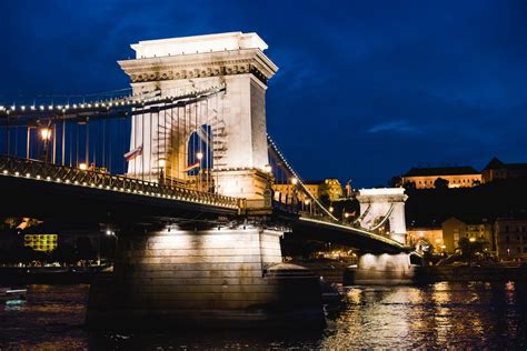 Night View Of Liberty Bridge Over Danube River In Budapest Wonderlust