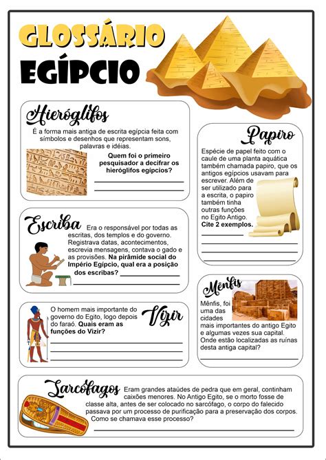 Atividade Sobre O Egito Antigo