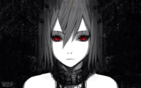 Anime Demon Girl Red Eyes Black Hair Metal Anime Evil Anime Anime