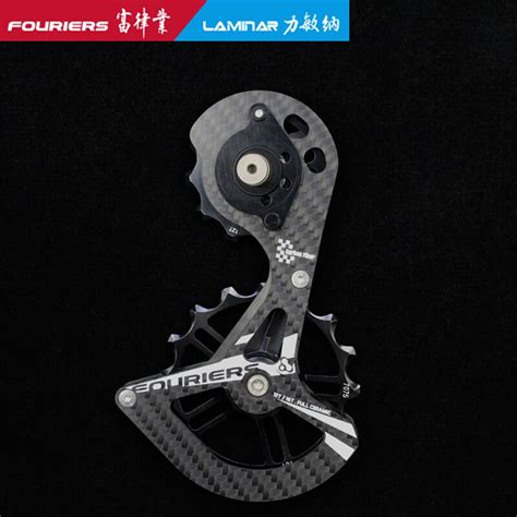 Fouriers 12t16t Bicycle Ceramic Bearing Carbon Fiber Pulley Wheel Set Rear Derailleurs Guide