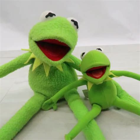 2 Kermit The Frog Jim Henson Muppets Plush Nanco Bendable Poseable 12