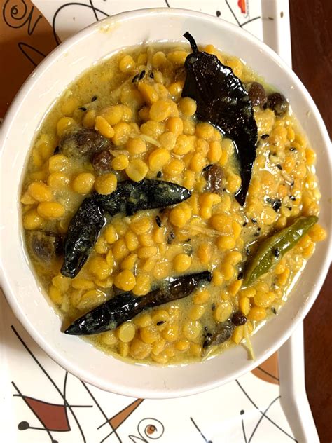 Bengali Style Chana Dal Cholar Dal Split Chickpeas Lentils Lazy