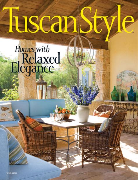 Each magazine takes you inside the most. vignette design: Tuscan Style Magazine