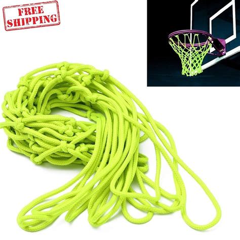 Basketball Hoop Net Glow In The Dark Outdoor Shoot Training Heavy Duty New Us Camtoa