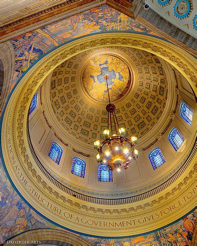 Missouri Capitol Dome Inside Missouri State Missouri Jefferson City