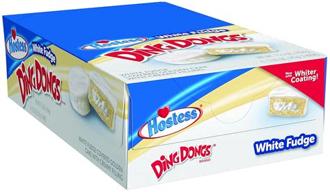 Hostess Ding Dongs White Fudge 255 Ounce 6 Count Pack