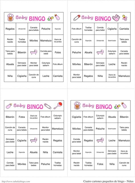 Cartones De Bingo Baby Shower Para Imprimir Gratis Free Printable Model Gaya Masa Kini