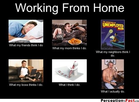 Often working from home means that we don't have many social. Working From Home... - What people think I do, what I ...