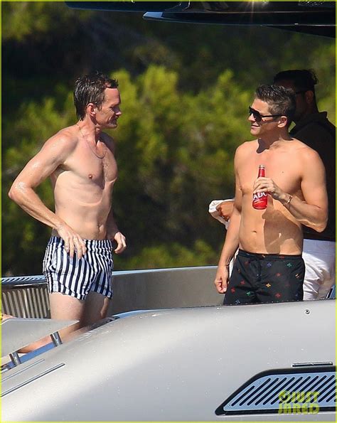 neil patrick harris goes shirtless shows off fit body in france photo 4330121 david burtka