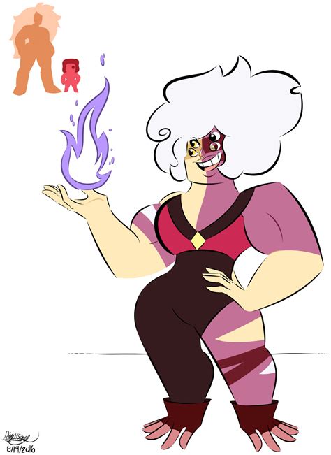 Jasper And Eyeball Ruby Steven Universe Fan Fusions Crystal Gems