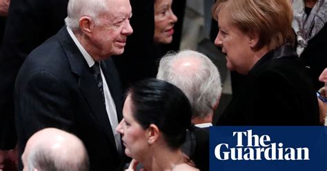 Trumps Obamas And Clintons Attend Funeral Of George Hw Bush In Pictures Us News The Guardian