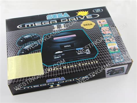 Sega Md 16 Bit Vintage Retro Video Game Console 2 Gamepad With 368