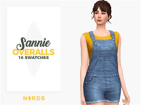 Sannie A Sims 4 Cc Overalls