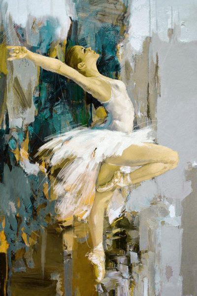 Ballerina Oil Painting Ballerina 23 By Mahnoor Shah Dancer Painting