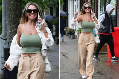Christine Mcguinness Goes Braless And Flashes Her Rock Hard Abs As She