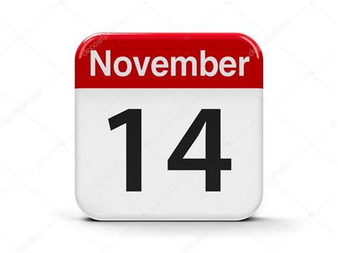 14th November Calendar — Stock Photo © Oakozhan 129825446